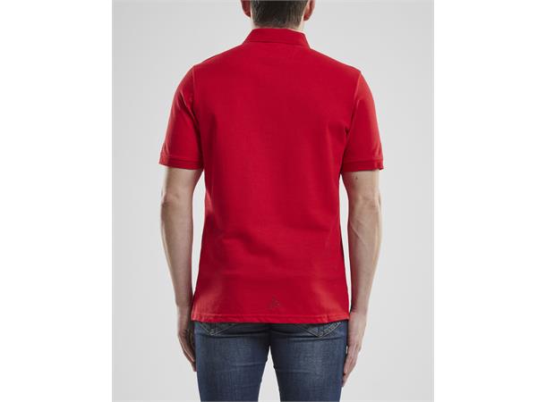 Craft Casual Polo Pique Herre Bright red L